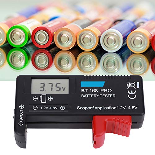 Testador de bateria para AAA, AA, Acessórios de peças da ferramenta elétrica, BT 168Pro Digital LCD Battery Tester 1.2V