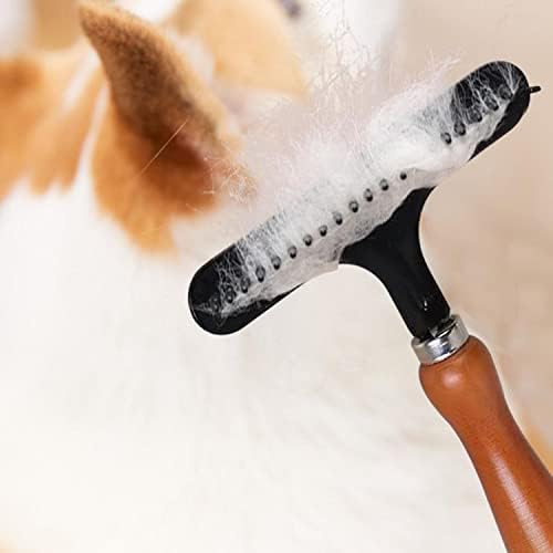 2 PCs Ferramentas de limpeza de undercoat Ergonomic Rake, pincel de desmatamento de cães, remove cabelos soltos e emaranhados