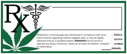 Etiquetas médicas de rótulos ATL Direct, 1008 adesivos médicos por rótulos de dispensário de embalagem, etiquetas de conformidade e
