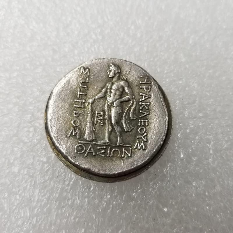 Avcity Antique Handicraft Greek Coin Copper Bated com prata para fazer uma coleção antiga do dólar de prata de prata