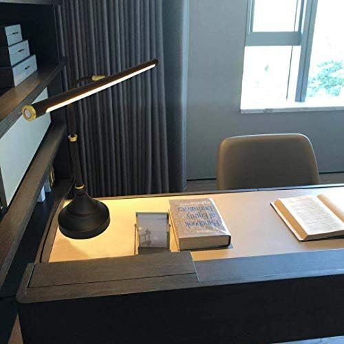 Lâmpada de mesa de mesa de piano de foco HomeFocus, lâmpada de mesa de leitura, lâmpada de estudo, toque adquirível, altura