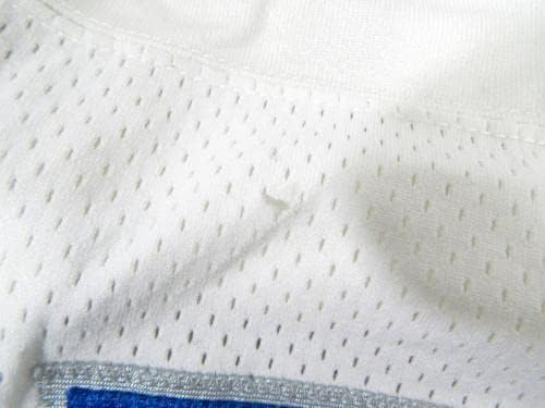 1999 Detroit Lions Juan Roque 74 Game usou White Jersey 52 DP32892 - Jerseys usados ​​na NFL não assinada