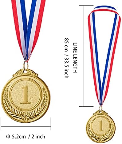 12 peças Medalhas de ouro - Medalhas de vencedores Prêmios de ouro por esportes, competições, festa, ortografia, estilo