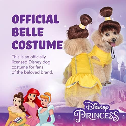 Disney for Pets Halloween Disney Princesa Belle Figurino - Extra grande - | Trajes de Halloween da Princesa da Disney
