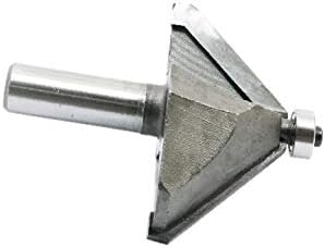 X-Dree Woodworking Broca reta de broca de 45 graus Tons prateado Tool de bit de bits de roteador de metal 1/2 x 1-1/2