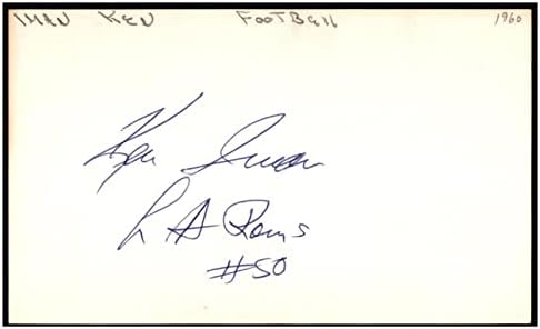 Ken Iman assinado cartão de índice 3x5 Packers autografados SB I & II Champ D: 2010 91188 - NFL Cut Signature