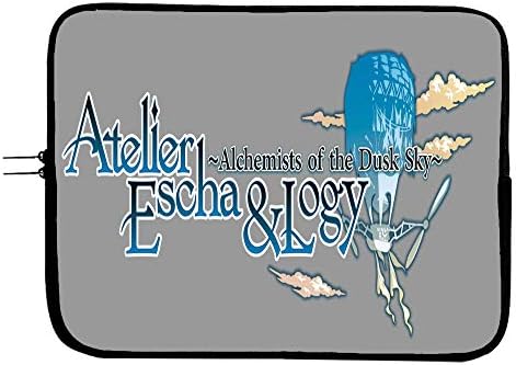 Atelier Escha & Logy: Alquimistas do Dusk Sky Anime Laptop Saco de Laptop e Caso de Tablets Case de Laptop de Anime