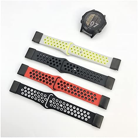 Hwgo 22 26mm Silicone Watch Band Easy Quick Fit Strap para Garmin Fenix ​​7 7x/3HR/Fenix ​​5x/Fenix ​​5x Plus/S60/D2/Mk1/Fenix