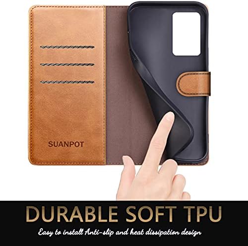 Suanpot para Samsung Galaxy Note 20 Ultra 5G 6.9 Com RFID bloqueando a carteira de couro de couro, titular de cartão de crédito, Flip