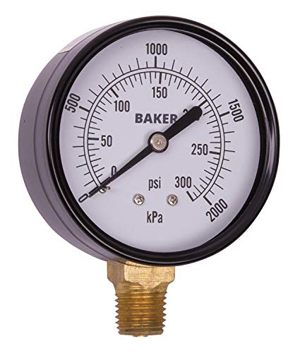 Baker LVBNA-300P Medidor de pressão, 0 a 300 psi