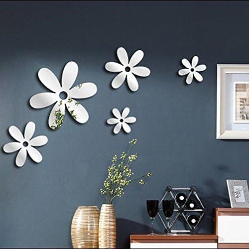 Adesivos Flores Grelistas de parede Adesivos 3D Aberto de decoração de casa decoração de casa adesivos bonitos e fofos