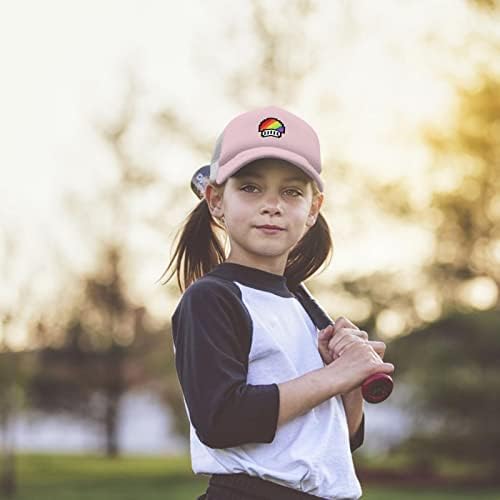 Chapéus de beisebol Pixel Rainbow Cogumelos Caps de papai para menino espuma vintage para presentes