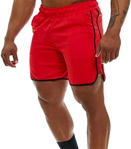 Shorts masculinos jogadores esportes shorts de bolso de bolso de ginástica de ginástica exercícios de ginástica exercícios de suor de cordão