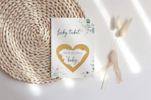 Joli Coon 5 Anúncio de gravidez Cartas de arranhões - estamos tendo um bebê - anúncios de bebê cartas de arranhões com envelope