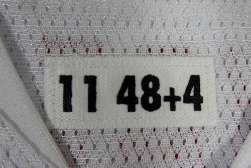 2011 San Francisco 49ers Derek Hall 71 Jogo emitido White Jersey 48 DP42641 - Jerseys de Jerseys usados ​​na NFL não