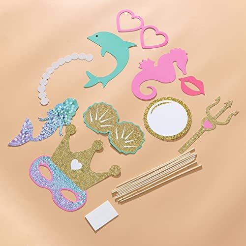 ABAODAM GOLD Decor Decor Gold Decoração de ouro kits de maquiagem Mermaid Booth Props Props portáteis de benfala portátil Decorações