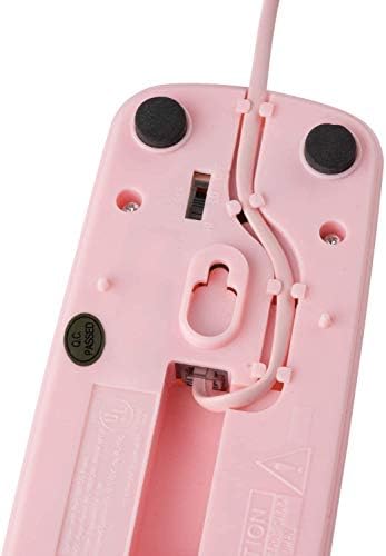 Cabos telefônicos para telefones fixos - cabos telefônicos de telefone para telefones de parede - excelente qualidade de som + materiais resistentes - senhoras rosa - compatível com dispositivos com uma tomada de telefone