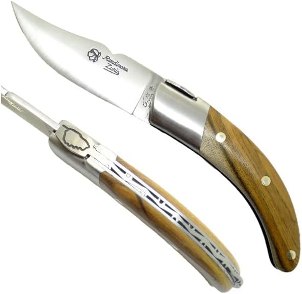 Laguiole le rondinara, faca corsicana, 20 cm com maçaneta de madeira de pistache