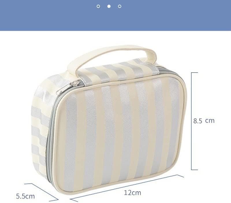 N/A Bolsa de cosmética portátil portátil Ladrine Ladies Storage Bag de grande capacidade Saco de lavagem (cor: E, tamanho