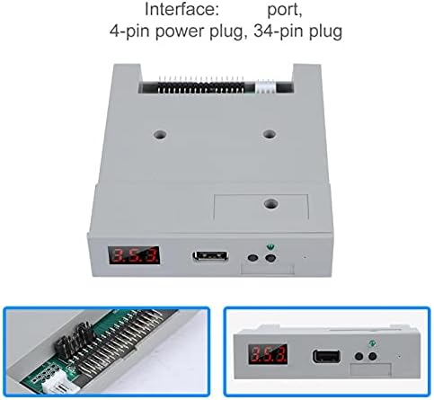 Emulador de disquete USB dauerhaft, economize quando desligado fácil de instalar emulador de disquete de 1,44 MB para equipamentos