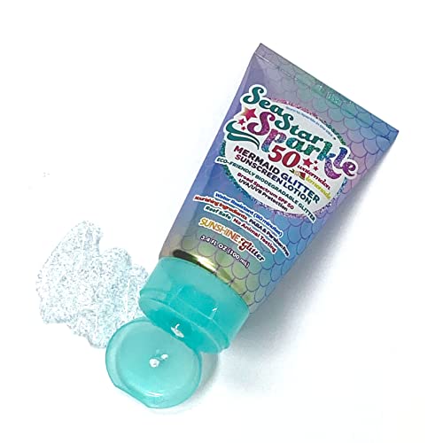 Star Sea Sparkle Sereia SPF 50 Biodegradável Glitter SunSelfreen