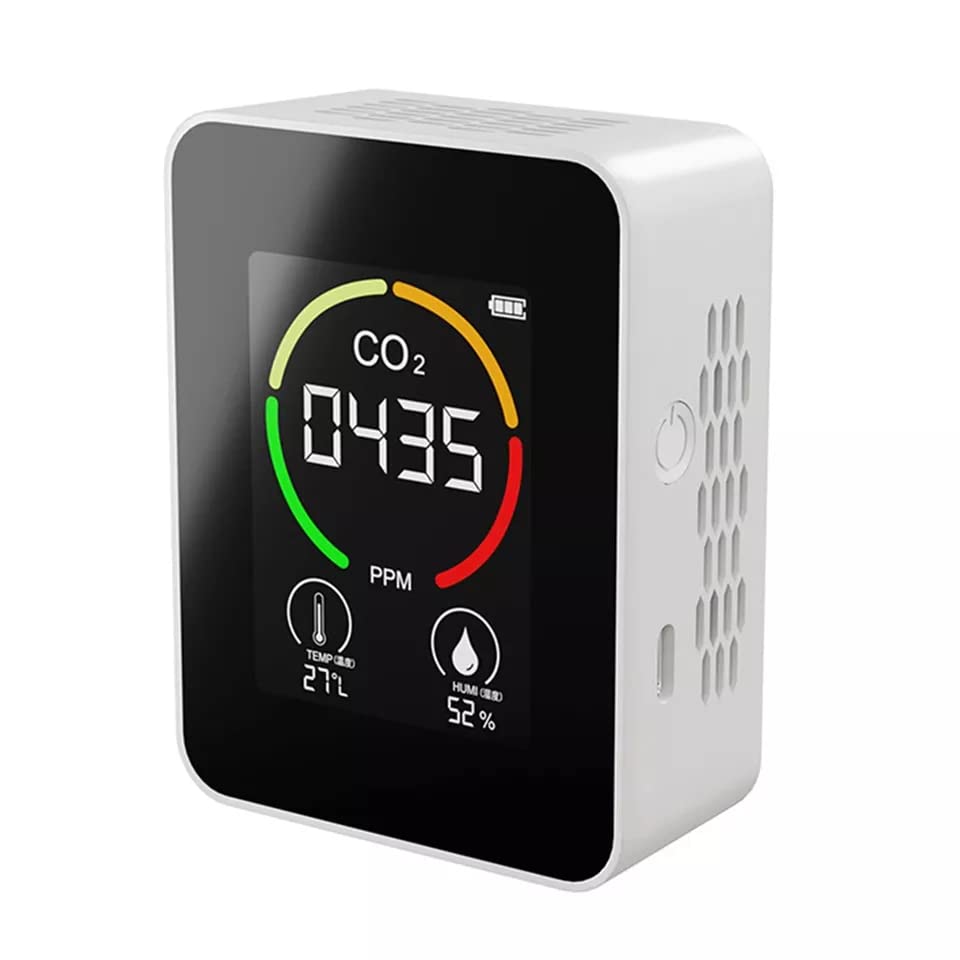 Medidor de CO2 Multifuncional Termo -higrômetro Home Detector de ar digital Monitor de qualidade do ar inteligente
