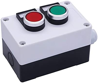 AKDE 22mm 10A 440V 1NO 1NC RED Green Sign Green Push Butchet Switch Station Button Switches Station