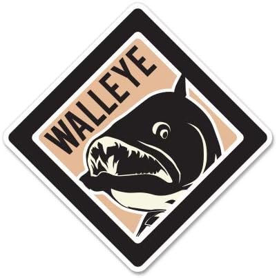 GT Graphics Walleye Fishing - adesivo de vinil decalque à prova d'água
