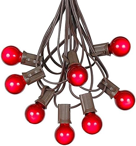 Luzes de corda do pátio G30 com 125 lâmpadas globais - luzes de cordas penduradas no jardim - Luzes vintage do pátio do quintal