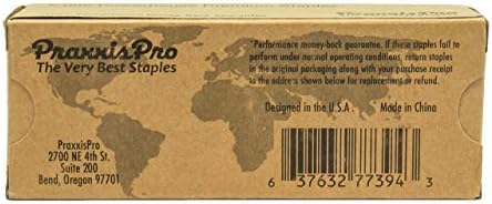 Praxxispro Powerhouse Premium Staples, 26/6, grampos pontiagudos de faixa completa, 2 a 45 folhas, grampeador elétrico