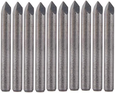 Mountain Men Durável 10pcs 0,2mm 60 graus de aço de aço de aço CNC Mills de extremidade do roteador para PCB Bits de corte de acrílico de madeira