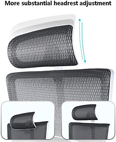 Cadeira de escritório em casa Cadeira de escritório respirável com suporte de polia, cadeira de mesa ajustável em malha ergonômica