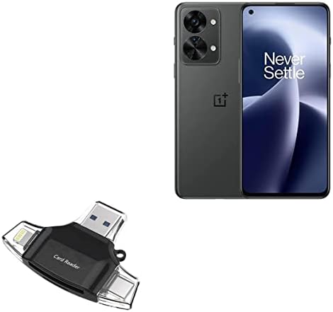 BOXWAVE SMART GADGET Compatível com OnePlus Nord 2T - AllReader SD Card Reader, MicroSD Card Reader SD Compact USB para OnePlus