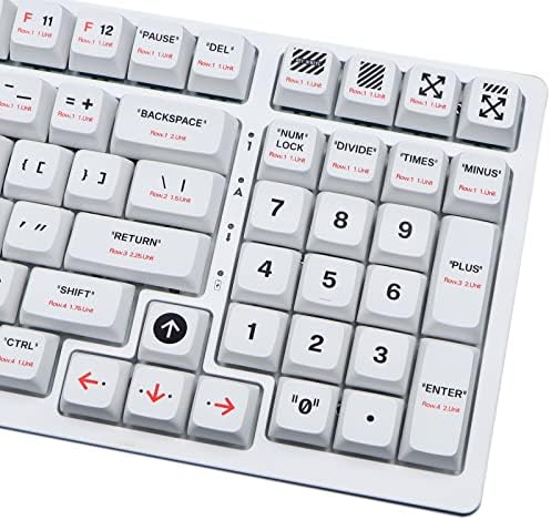 MOLGRIA CAPS CAPS Este é o plástico 150 Conjunto para teclado mecânico, PBT MDA Caps de perfil PBT personalizada com a posição