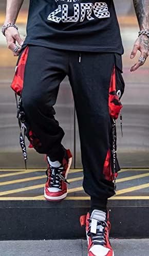 Jogadores masculinos Cargo punk Baggy Techwear Hip Hop Harem Streetwear Calças Tactical Pants