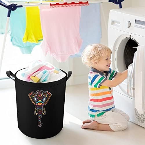 Indian Elephant Laundry Horse Treating Storage Storage Laundry Basket Brey Toy Organizer Basket