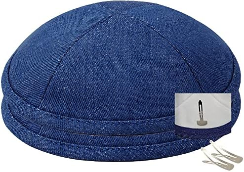 Zion Judaica Qualidade Denim Kippot Trendy Yamaka Jeans Blue Skullcaps Bar Bulk/Bat Mitzvah Kippahs Chuppah Casamento Mulinas