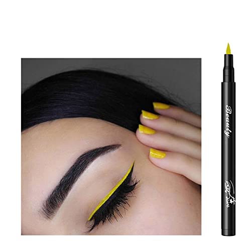 Delineador de lápis Eyeliner Eyeliner de cor do arco -íris 12 cores natura