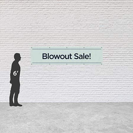 CGSignLab | Blowout Sale -Basic Teal Banner de vinil ao ar livre para serviço pesado | 8'x2 '