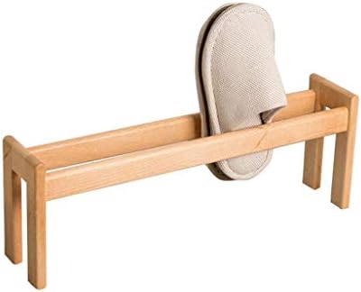 KMMK Slipper de madeira de madeira maciça Rack de sapatos empilhável prateleiras Dormitório Sala de estar de banheiro Banheiro