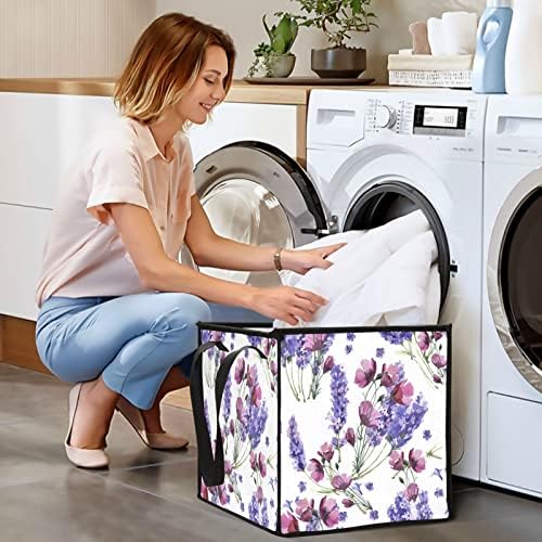 xigua lavanda lixeiras dobráveis ​​Bins de armazenamento dobrável para armário doméstico, gavetas de quarto, berçário, organizador