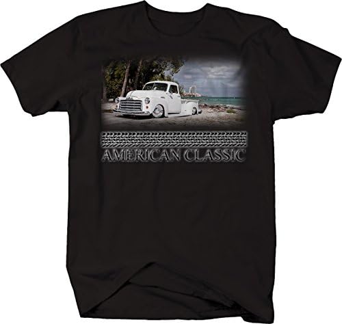 American Classic Hotrod 1950 Caminhão de pickup de 1950 Camiseta de praia personalizada para homens
