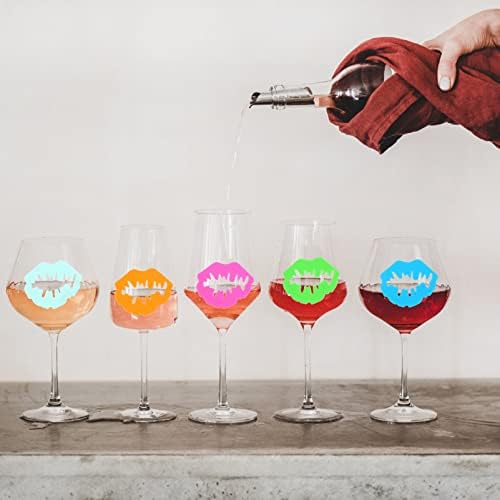 Hemoton 24pcs Wine Glass Markers Tags Marcadores de coquetéis para bebidas Tags de vidro de vinho Angings de vidro de vinho Trigens