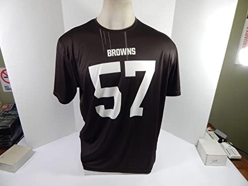 Cleveland Browns #57 Jogo emitido Brown Practice Workout Shirt Dp36848 - Jerseys não assinados da NFL usada