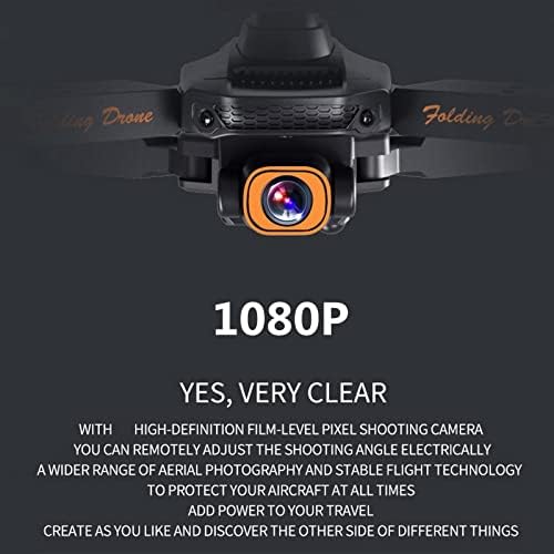 Drone para crianças adultas Afeboo com câmera, quadcopter dobrável RC, brinquedo de helicóptero, drone de câmera dupla de 1080p para iniciantes, um botão Iniciar, Hold Altitude, Modo sem cabeça, Flip 3D