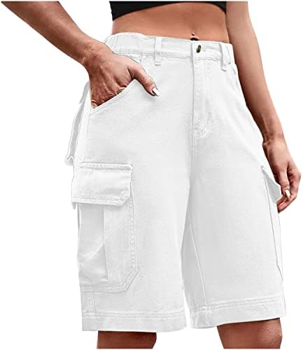 Shorts para mulheres de verão casual salão de cintura alta