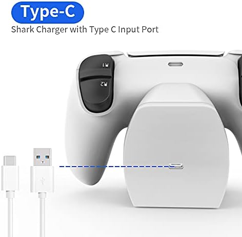 PS5 controlador carregador compatível para PlayStation 5 DualSense Controllers, estação de carregamento Joytorn PS5 com