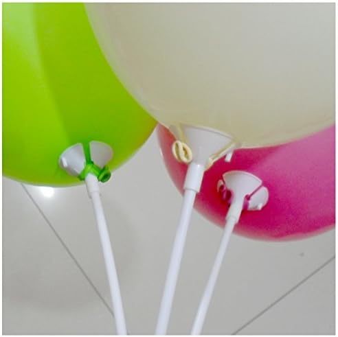 Apoulin Balloon Sticks - 100pcs Balloon Stick and Cup para casamento de festa