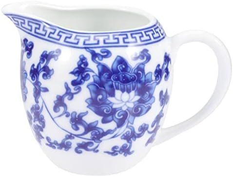 Hemoton azul branco porcelana molho pires de pirro de pinças mini creme de cerâmica xícara de molho de molho de