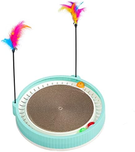 IPETBOOM CAT Scratcher com brinquedos de teaser Scretanding Pad Board Posta